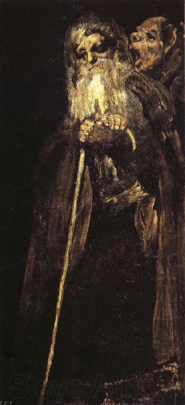 Francisco Goya Two Old Men Spain oil painting art